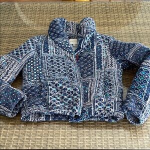 Pilcro and the Letterpress Quilted Corduroy Jacket Small